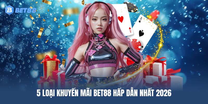 Top 5 khuyến mãi BET88 hấp dẫn 2026